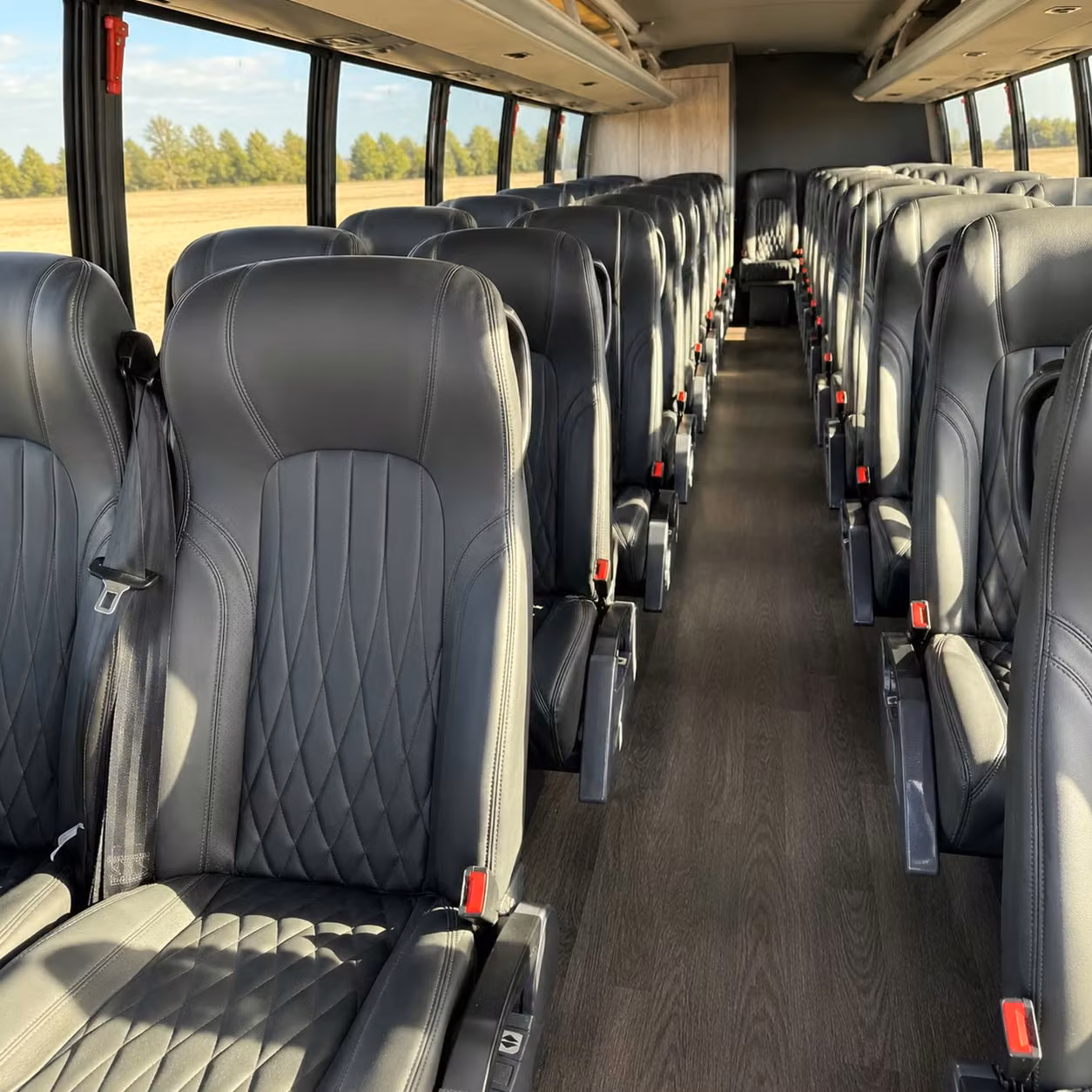 28 passenger minibus interior